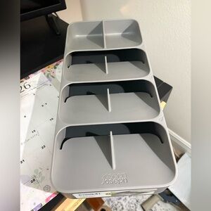 Joseph Joseph DrawerStore Compact Cutlery Organizer Kitchen Utensil Tray gray